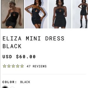 Princess Polly Eliza Mini Dress Black 